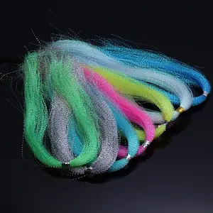 10 Pack Premium Silk Threads, Various Colors Sparkling Thread, Ideal for Fishing Lures Making, Decorations, and More