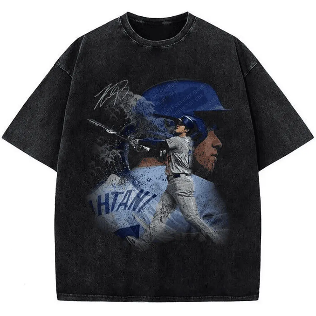 Shohei 0htani Japanese Wave Los Angeles LA Baseball Custom Graphic T-Shirt, Unisex Cotton Shirt For Men And Women, Gift For Him Her, Summer Casual Women Shirt, Birthday Gift