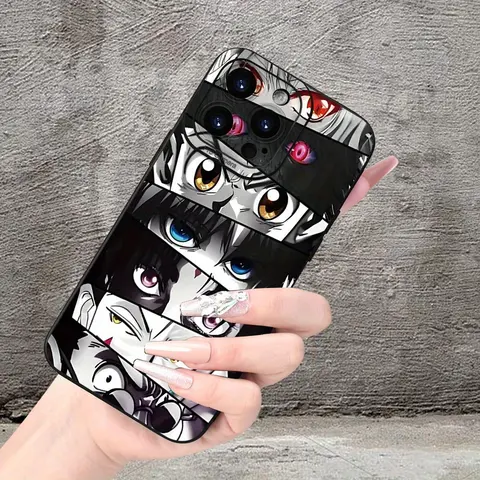 Anime Character Pattern Phone Case, 1 Count Decorative Phone Protector Cover, Phone Accessories for iPhone 16 15 14 13 12 11 Mini Plus Pro Max Series, Halloween