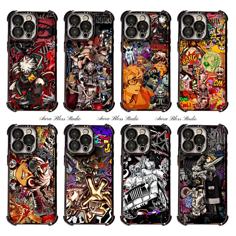 Hot Comic Anime Gachiakuta Rudo Phone Cases For iPhone 17 Promax Air 16 15 14 Pro Max Plus 13 12 11 Distinctive Aesthetics Black Transparent Electroplate TPU Shockproof Protective Cover Gifts For Birthday Valentine Christmas Thanksgiving Halloween