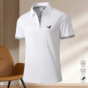 Men’s Polo Shirt - Solid Color Summer Top, Versatile Short-Sleeve T-Shirt for Casual and Business Wear, Perfect for Summer Outfits