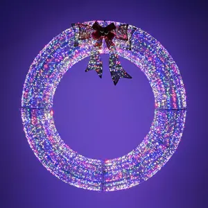 Yescom Giant Outdoor Prelit Christmas Wreath 60 inch