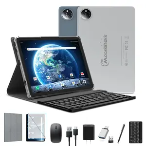 2024 Latest 10.1 Inch Android 14 Tablet, 128GB ROM+14(8+6)GB RAM/512GB Expandable, Octa-Core Tablet, Dual 4G Cellular Tablet with Keyboard, 13MP+8MP Camera, 8000mAh Battery, 5G WiFi/Bluetooth 5.0/GPS