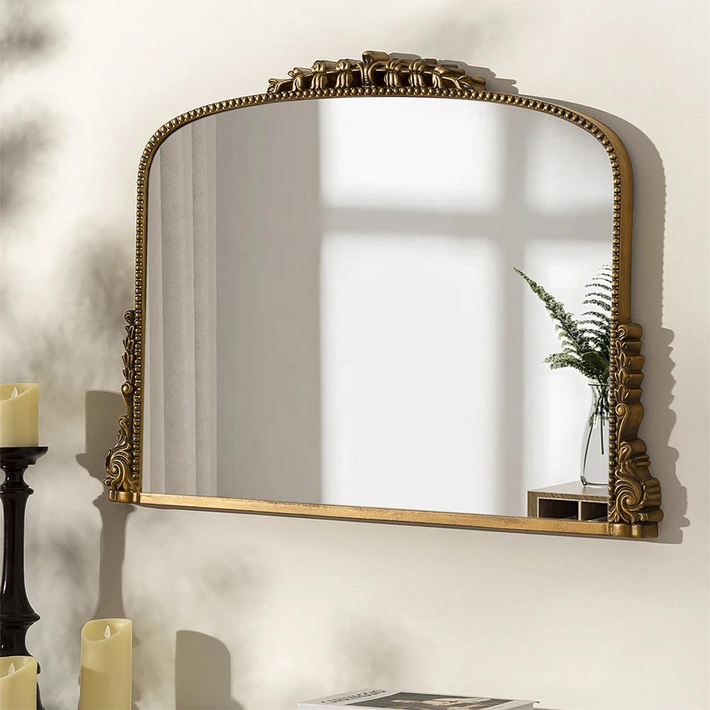 Vintage Arch Wall Mirror Decorative Mirrors for Bathroom Living Room Entryway