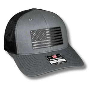 American Flag Blackout Patch Hat