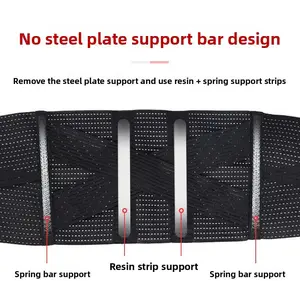 Pressurized Support Waist Belt | High Elasticity Breathable Fitness Waist Protector #WaistSupport #FitnessGear #BackPainRelief