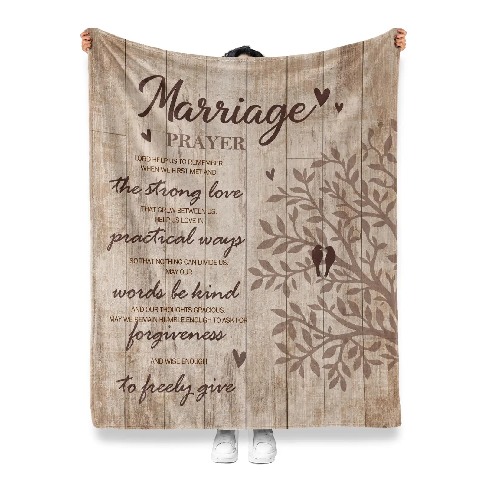 Wedding Gifts for Couples 2025 Bridal Shower Gifts for Bride to Be, Romantic Wedding Blanket for Couple, Marriage Gifts Blanket 60x50
