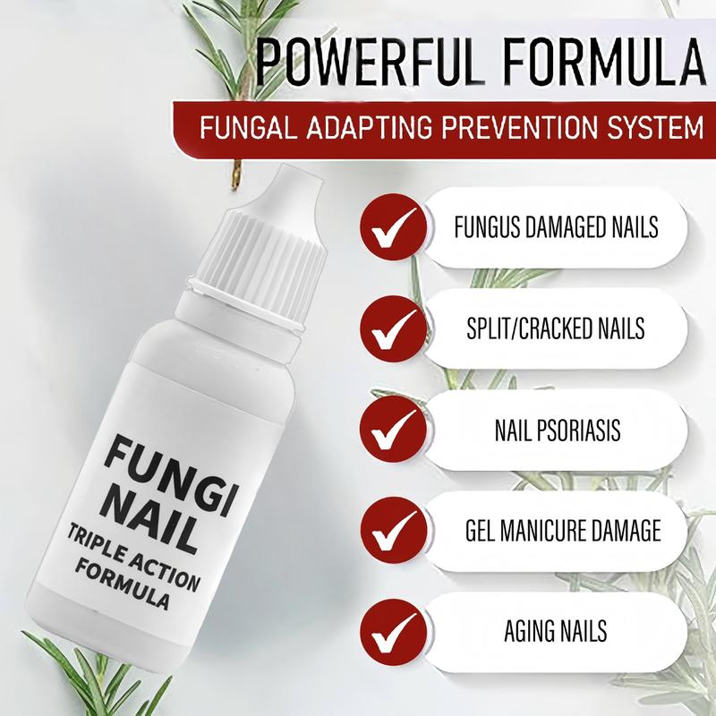 【Buy 1 Get 1 Free】Toenail Fungus Repair, Antifungal Solution for Toenail or Fingernail, Triple Action Formula for Remove Fungal, Repair and Renewal Damaged Nails, 0.5 Fl Oz Therapy