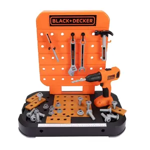 BLACK+DECKER Tabletop Workbench Tool Storage Pretend Tools No Tools Required