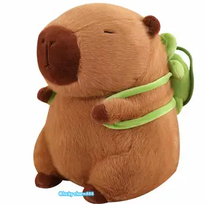 Summer Capybara Plush Toy - Cute Simulation Stuffed Animal for Home Sofa & Bed DecorationSummer Capybara Plush Toy, Cute Simulation Capybara Stuffed Toy, Soft Animals Decoration Toy for Home Sofa & Bed, Pets Plush Toys, Bedroom Decor
