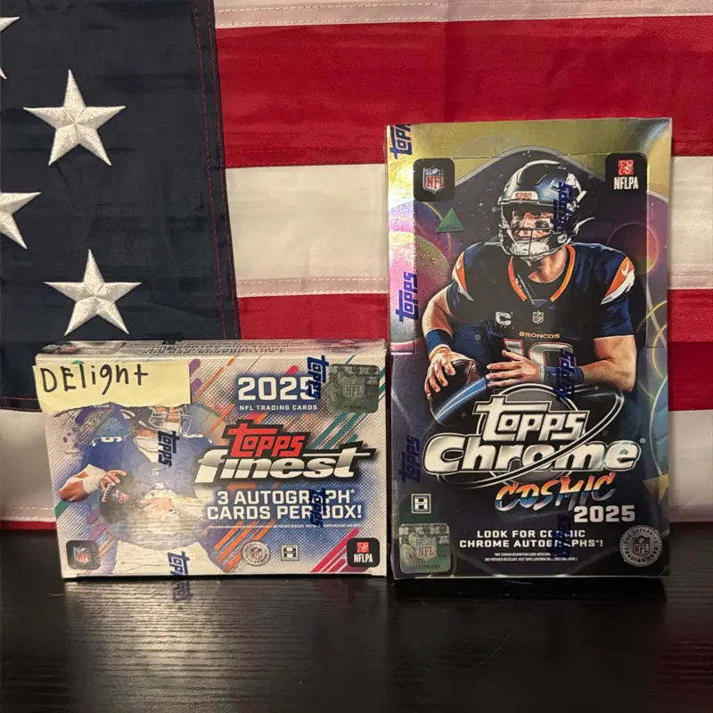 Topps finest breakers delight and Topps cosmic hobby box