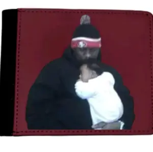 Men's  Wallet- Double Sided Customized  PU Leather