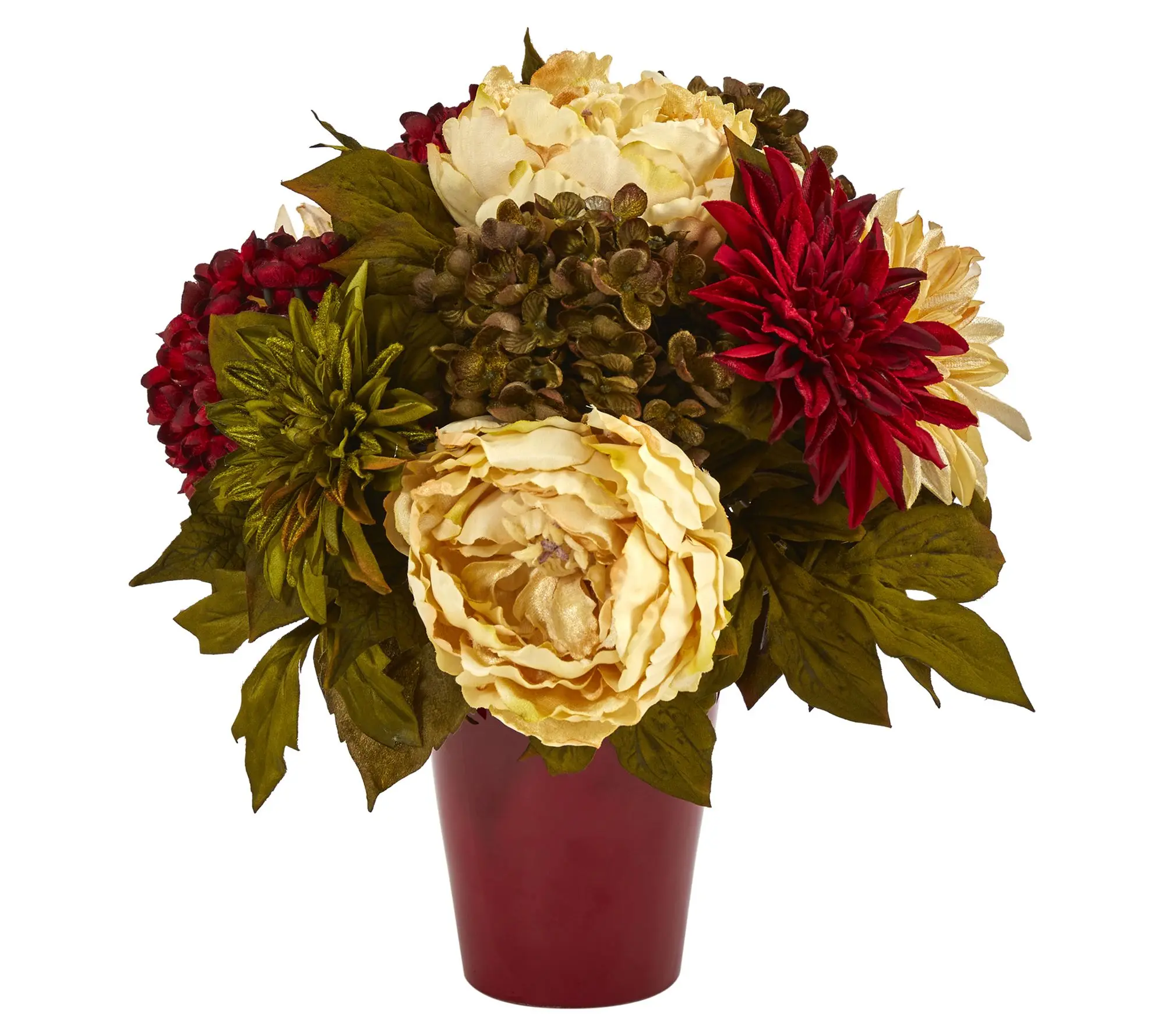 Nearly Natural 14" Peony, Hydrangea & Dahlia inVase Nearly Natural 14" Peony, Hydrangea & Dahlia inVase