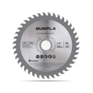 Gunpla 4-1/2" TCT Wood Cutting Saw Blade (1Pc & 3Pcs Options) | 40-Tooth Carbide Tipped Blade for Hard & Soft Wood, 7/8" to 5/8" Arbor | Smooth & Precise Circular Saw Blade