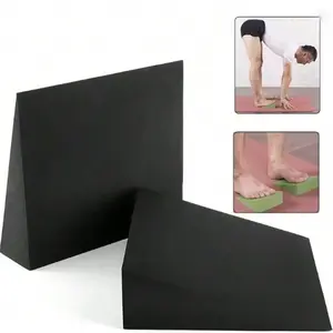 Adjustable Squat Wedge Board & Calf Stretch Incline Board, Triangular Yoga Block, Stability Training, Leg Strength, Balance, Weightlifting, Recovery, Yoga Equipment, Stretching Gear