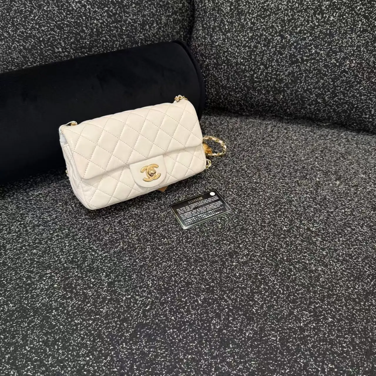 Pre-owned CHANEL Classic Flap Mini with Gold Ball Chain
