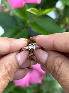 Silpada Sterling Silver Geometric Ring | Size 8 Modern Square Stackable Design