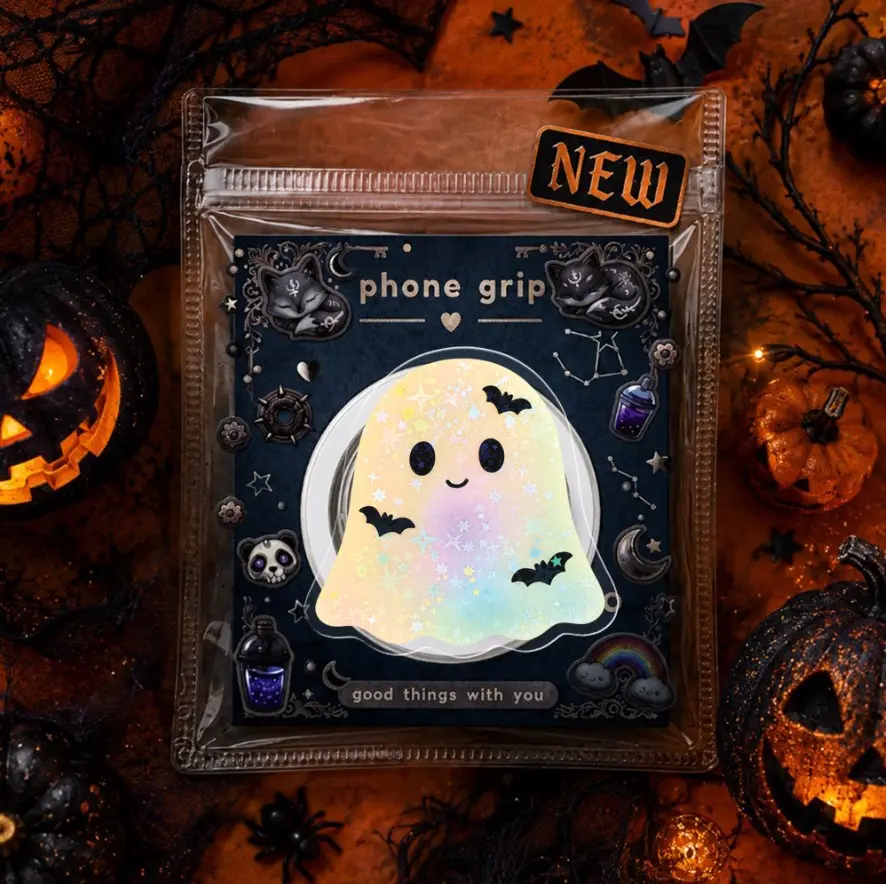 Ghost Hologram Kindle Grip Magnetic Phone Grip Bookish Acrylic Phone Holder