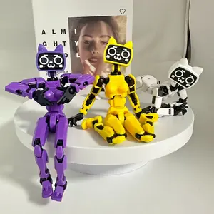 New Trendy T13 Action Figure, Jointed TV Character Doll, Cute Cat Miss, Desktop Decoration, Birthday Gift, Holiday Present, Graduation Gift
