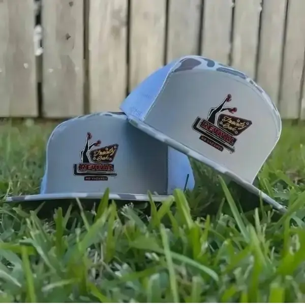 Revival Trucker Hat | Duck Hunting 7 Panel Camo Mesh Snapback | Waterfowl Gunter Hat | Gift for Men
