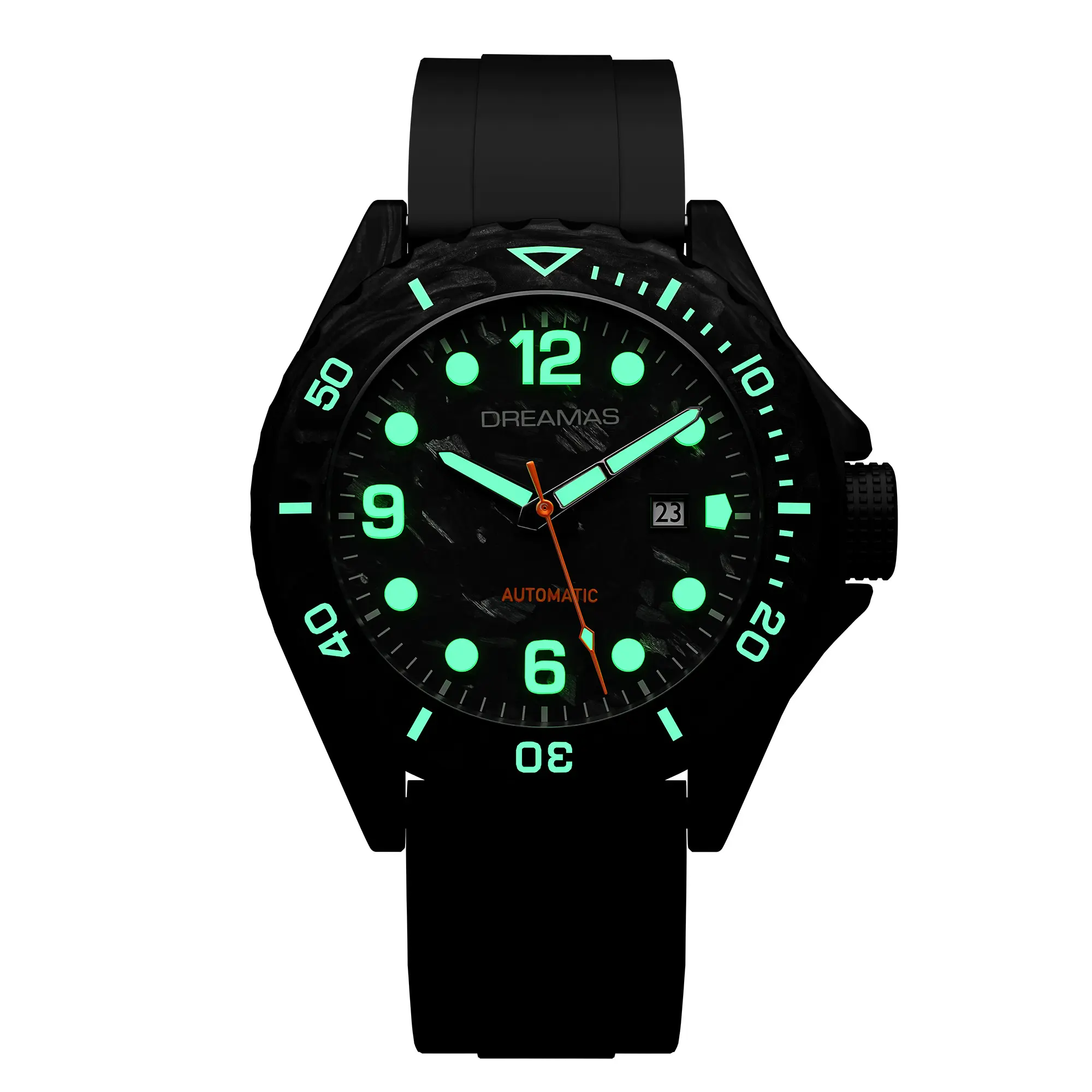 Titanium -Carbon Black Wirrior 500M Dive Watch
