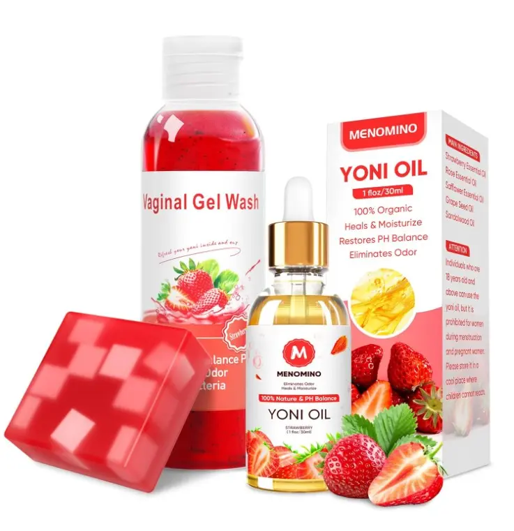 Feminine Wash & Yoni Soap Bar & Yoni Oil for Women pH Balance, Yoni Wash for Vaginal Moisturizing Remove Odor, 5.07 Fl.Oz Intimate Wash 1 Fl.Oz Organic Feminine Oil & 3.53oz Yoni Bar