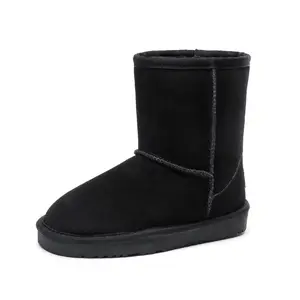 Dream Pairs Girls Boys Boots Kids Faux Fur Lined Winter Mid Calf Snow Boots