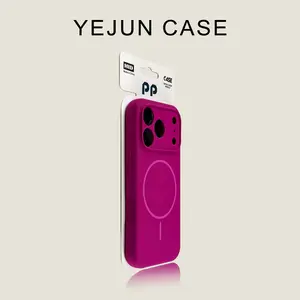 Fashion Liquid Silicone Phone CaseFor iPhone 1716 15 Pro MaxMagnetic Wireless Charger MagsafeShockproof Back Cover Casing