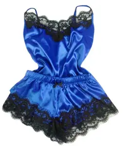 Midnight Elegance Satin Set
