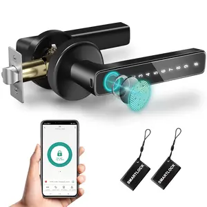 Smart Door Lock with Handle – Fully Automatic Entry Door Lock with Anti-Theft Features: Secure, Convenient, and Easy to Install. Ideal for apartments, hotels, homes, and warehouses. A Thoughtful Gift.