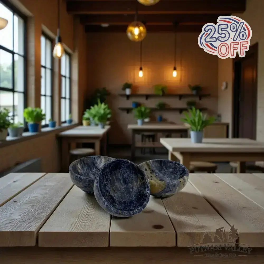 Handcrafted Sodalite Bowls 3"