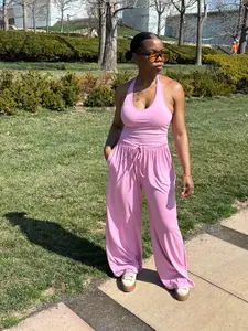 (PRE-ORDER) Halter Lounge Set-LIGHT PINK