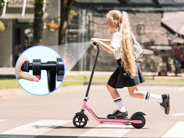 【Kids Love It!】Kids Electric Scooter with LED Display, 6" Solid Tires, 10MPH Top Speed, 150W Quiet Motor, 154lbs Max Load, Lightweight Electric Scooter for Kids Ages 6-14 Boys Girls 【Kids Love It!】Kids Electric Scooter with LED Display, 6" Solid Tires, 10MPH Top Speed, 150W Quiet Motor, 154lbs Max Load, Lightweight Electric Scooter for Kids Ages 6-14 Boys Girls