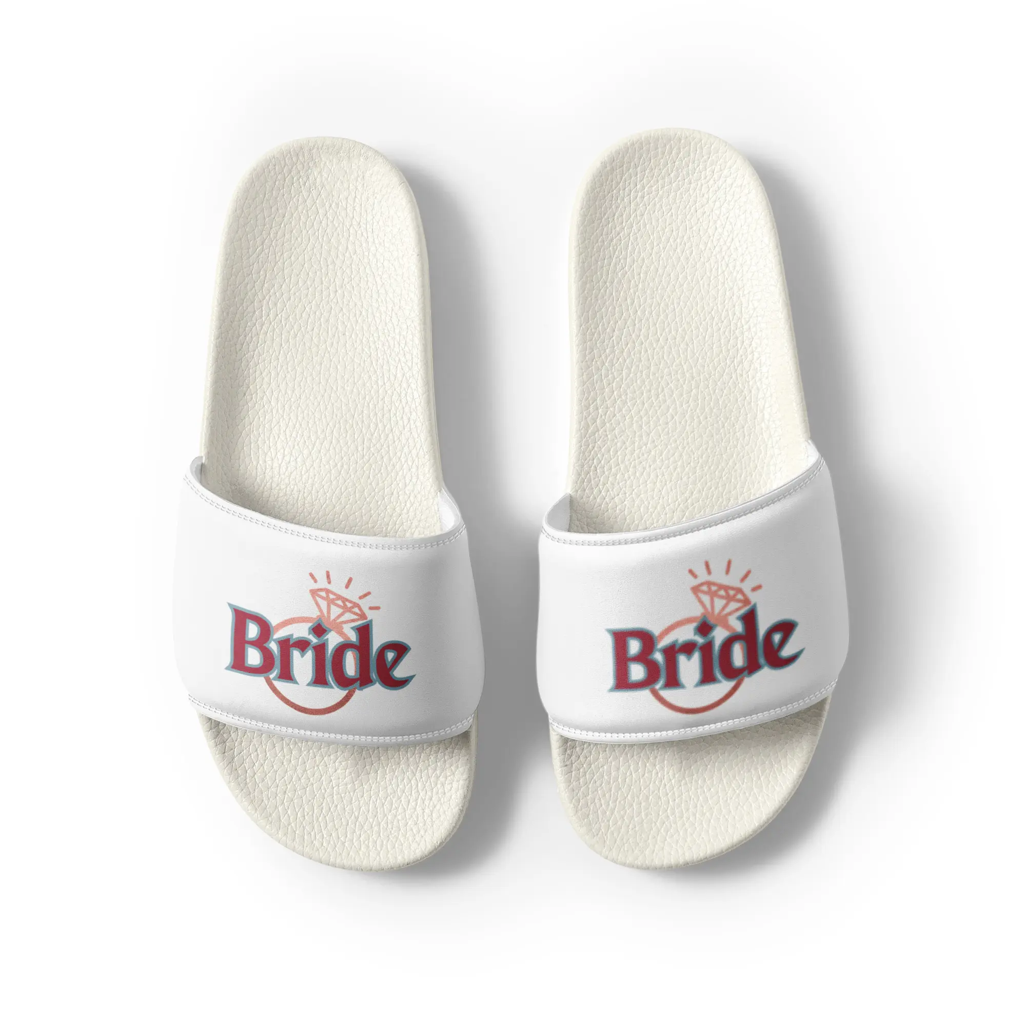 Bride Slip On Women's Shoes - Comfortable Footwear for Wedding Day Flipflop Girl Walking Shoes Slipper