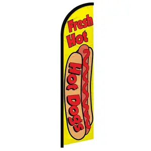 Hot Dogs Windless Banner Flag