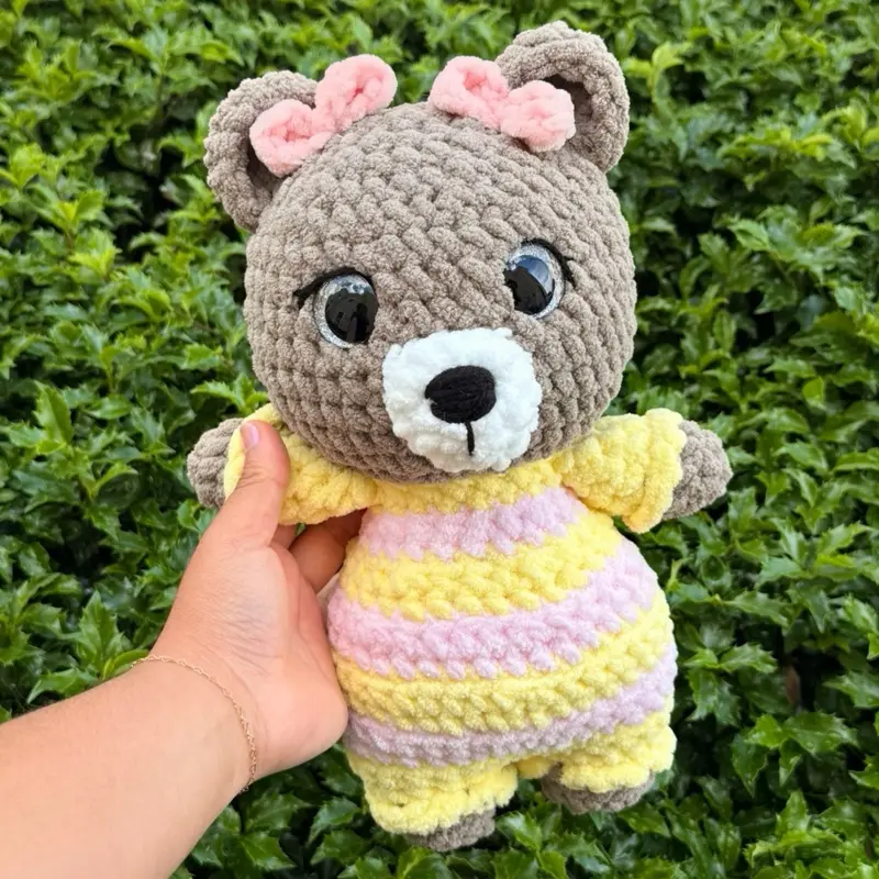 Bear with an outfit -Crochet
