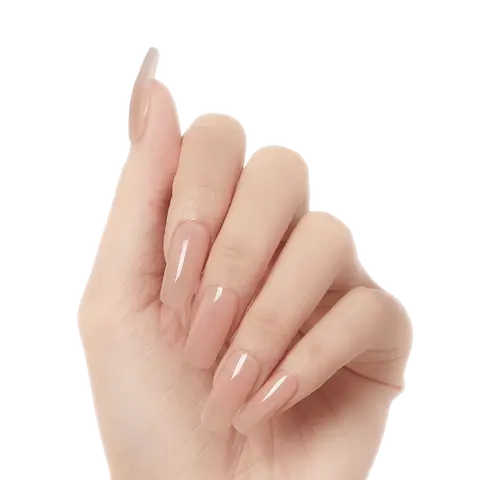 Kiss Salon X-tend LED Soft Gel Press On Nail Starter Kit System - Lux | Solid, Pink, Long, Squoval