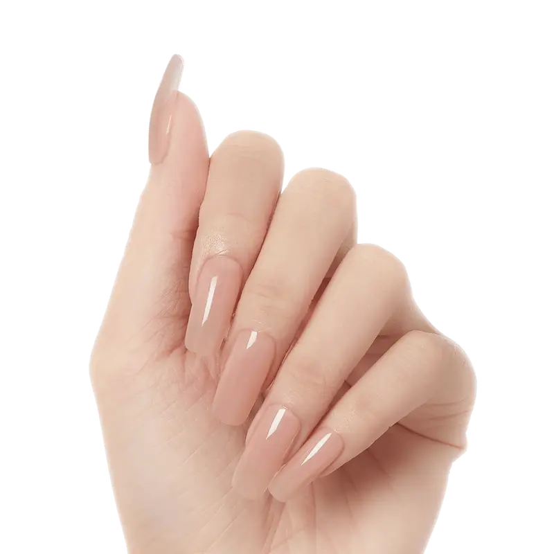 Kiss Salon X-tend LED Soft Gel Press On Nail Starter Kit System - Lux | Solid, Pink, Long, Squoval