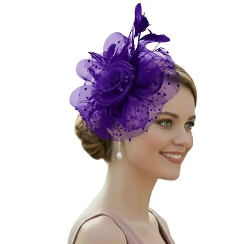 Fascinator: Purple