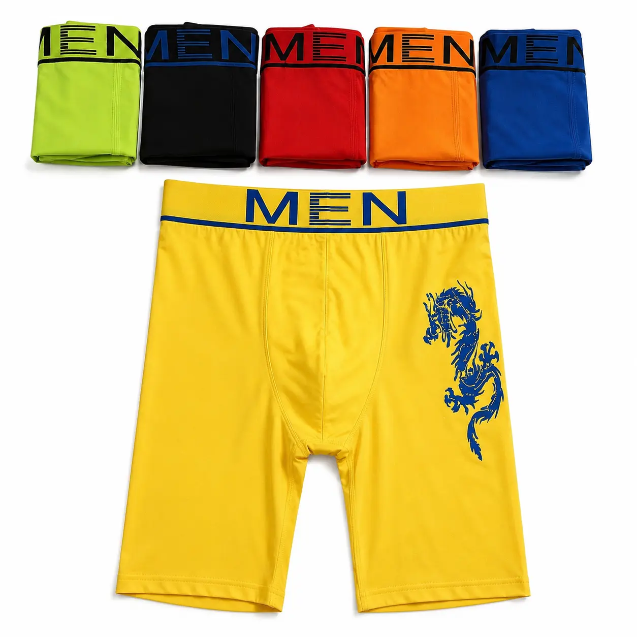 {MO1} Men’s Compression Shorts - 6Pcs Spandex Sports Underwear, Athletic Performance Baselayer for Workout, Running