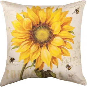 Manual Woodworkers & Weavers SLUTSN 18 in. Under the Sun Sunflowers Indoor & Outdoor Pillow