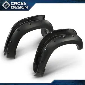 CROSSDESIGN 4pcs Front & Rear Fender Flares Pocket Bolt Rivet Fit For 2019-2020 Ram 1500