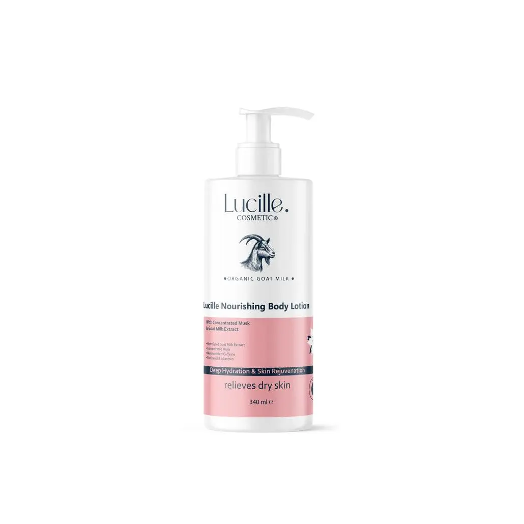 Lucille 100% Vegan Goat Milk and Musk Moisturizing Body Lotion 250 ml - Niacinamide