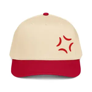 Popping Anime Vein Embroidered Adjustable Dual Tone Snapback Hat, Anime Hat, Anime Lover Gift Baseball Cap Gif