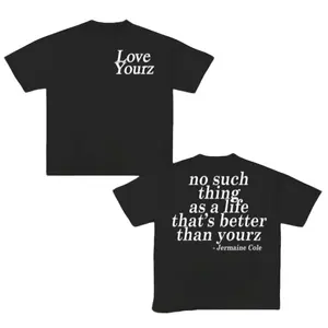 women J Cole Dreamville Love Yourz Lyrics Graphic t-Shirt VERSION 2, J Cole T-shirt, Cotton tshirt swap
