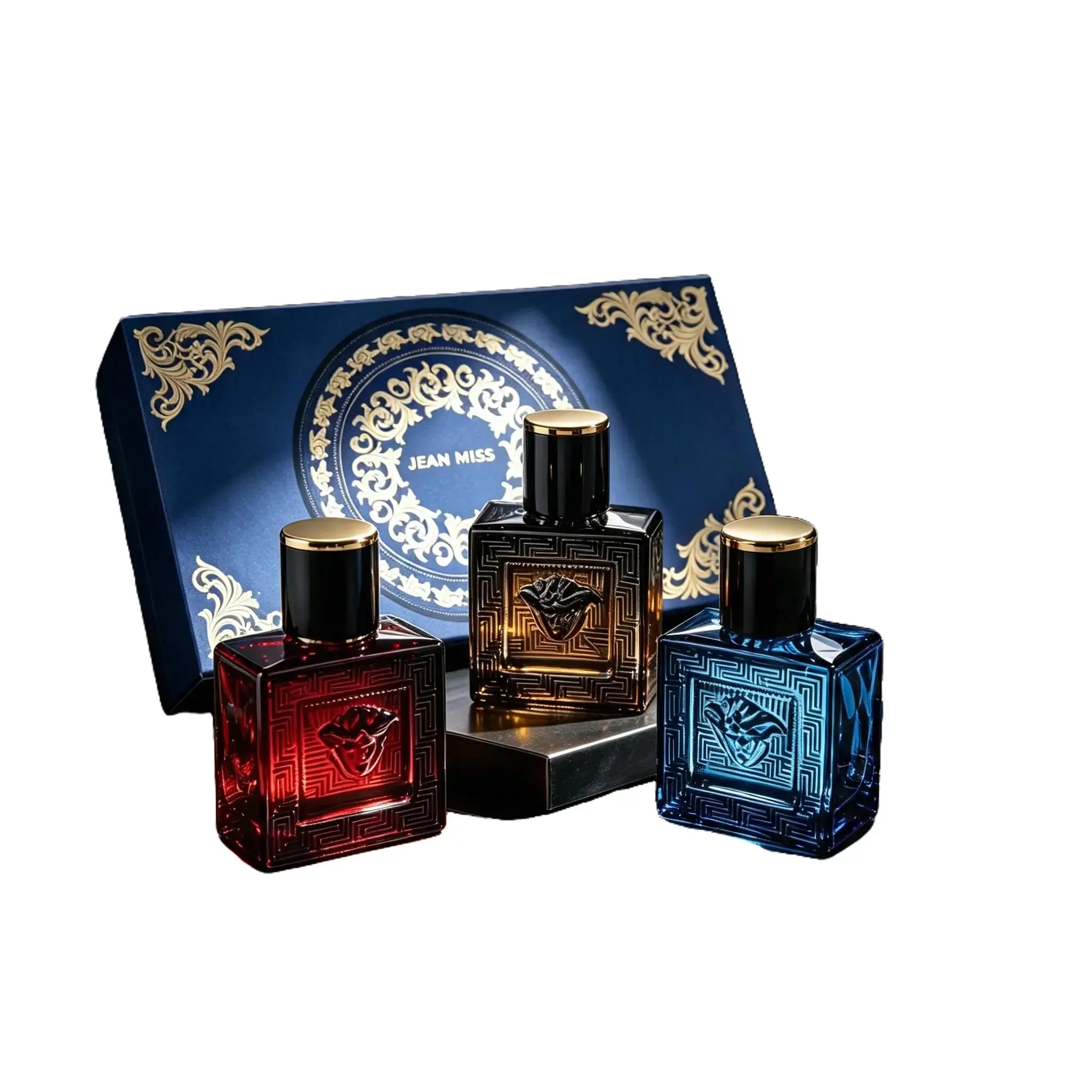 3-Piece Men's Fragrance Cift Set:Ocean Breeze,Cedarwood & Amber Eau De Toilette, 3OmlPortable Perfume Bottles for TraveI LongLasting cologne perfumes I Charm Fragrance,Elegant Fragrance, Holiday Gift, Fragrance VarietyPack, Fragrance Gift Box,