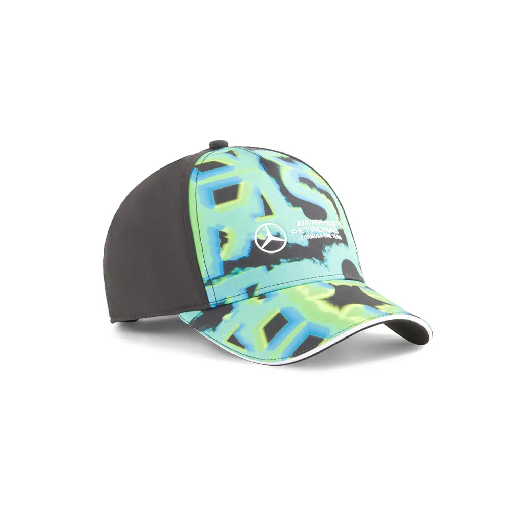 PUMA Mens Mapf1 Neon Energy Baseball Cap Casual - Black, Green