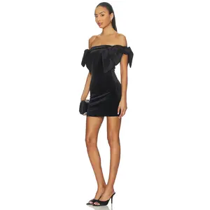 MORE TO COME Skylar Mini Dress in Black