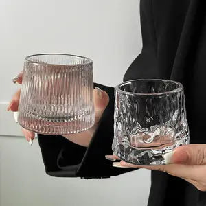 Glass cup, Nordic niche liquor cup, whiskey cup, home beer cup, creative cocktail cup, cold drink cup
