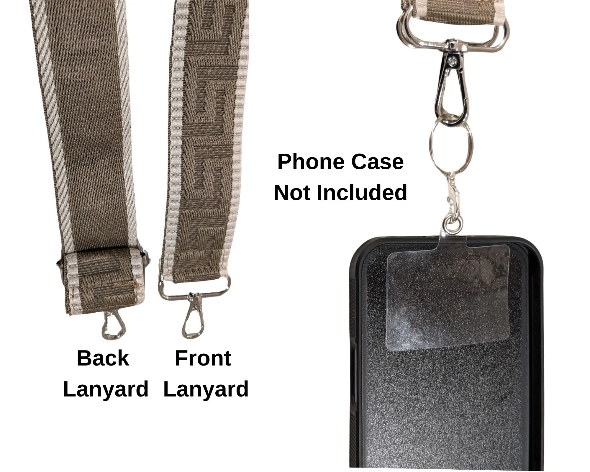 Adjustable Mobile Phone Strap Lanyard with Clamp Ends, Keyring Clip, Universal Phone Holder Strap for Smartphones, Tech Accessories, Phone Accessory, Keychain Holder Phone Straps & Charms